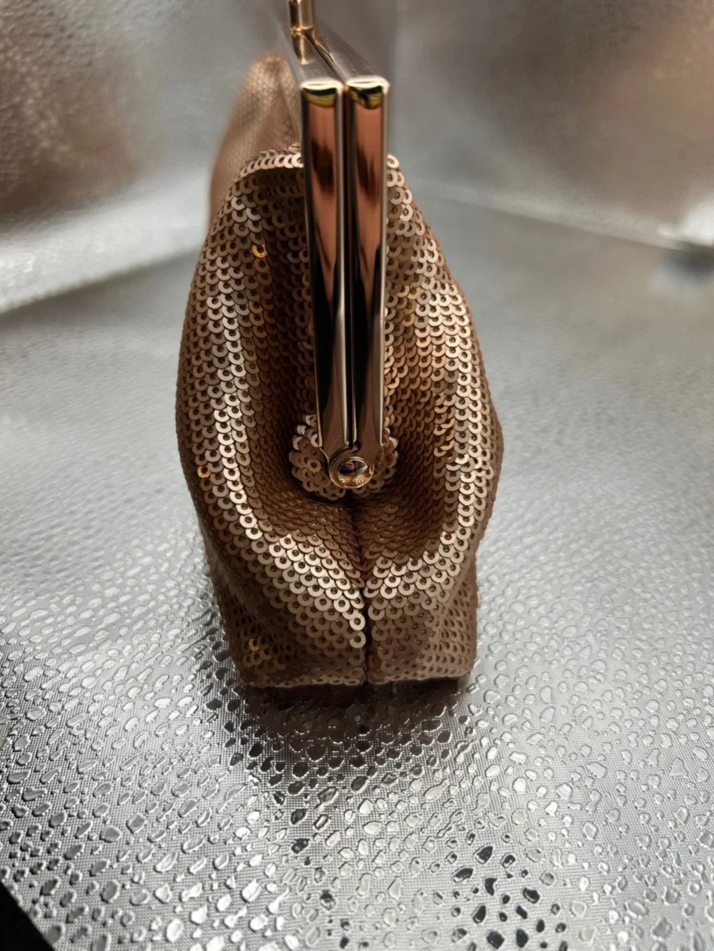 Olga Berg Zephyr Sequin Clutch - Picture 4 of 11